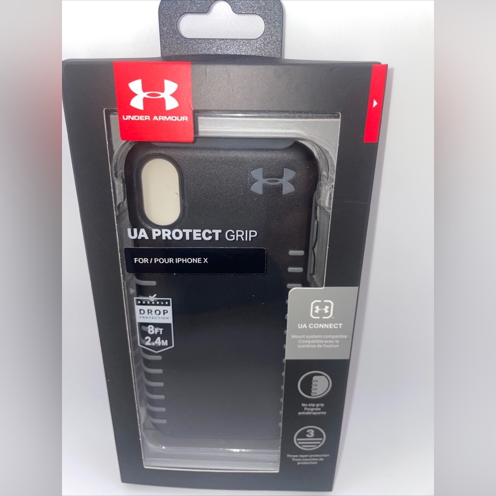 Under Armour - Protect Grip Case for iPhone X - Black/Graphite